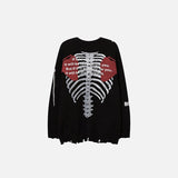 Skulled Heart Sweater