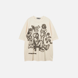 Vintage Cartoon Character Print Graphic T-Shirt
