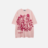 Vintage Cartoon Character Print Graphic T-Shirt