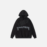 Washed Letters Galaxy Hoodie