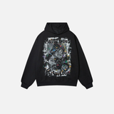 Stylish Graffiti Graphic Hip Hop Hoodie