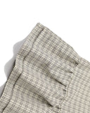 Plaid Peplum Short Sleeve Shirt
