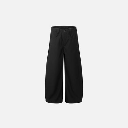 Solid Color Wide Leg Machete Pants
