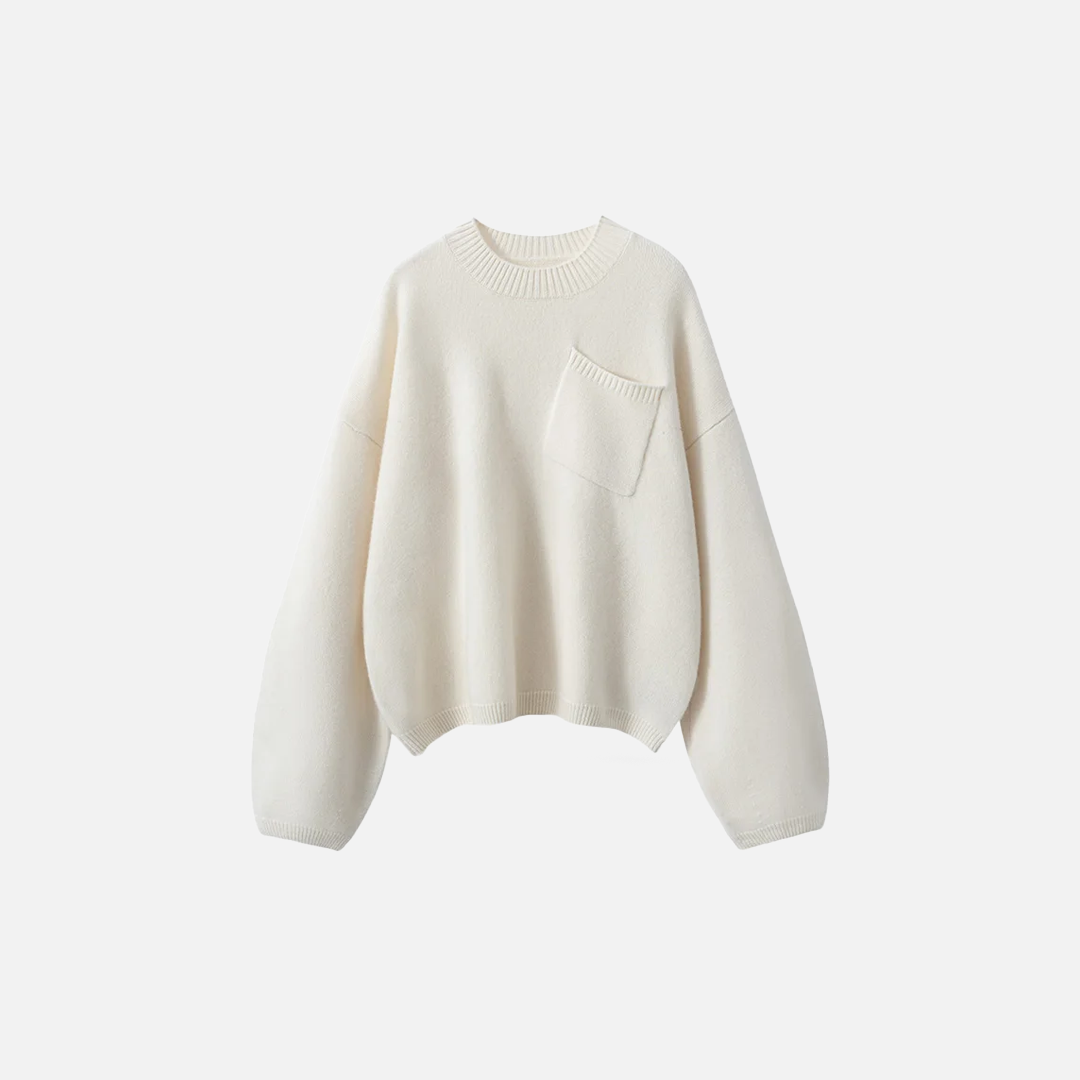 Luxury Cashmere Front Pocket Sweater