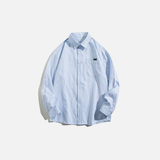 American Aesthetic Style Striped Long Sleeved Shirt