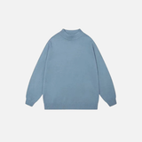 Warm Knitted Solid Color Classic Sweater