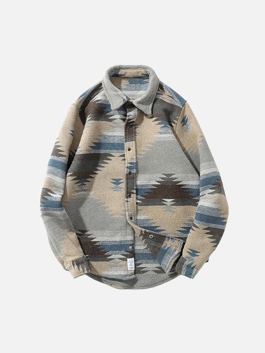Geometric Striped Shirt