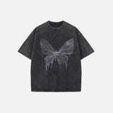 Vintage Short-Sleeved Retro Butterfly T-shirt