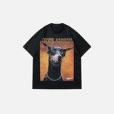 Graphic Doberman Dog Printed Oversized T-Shirt