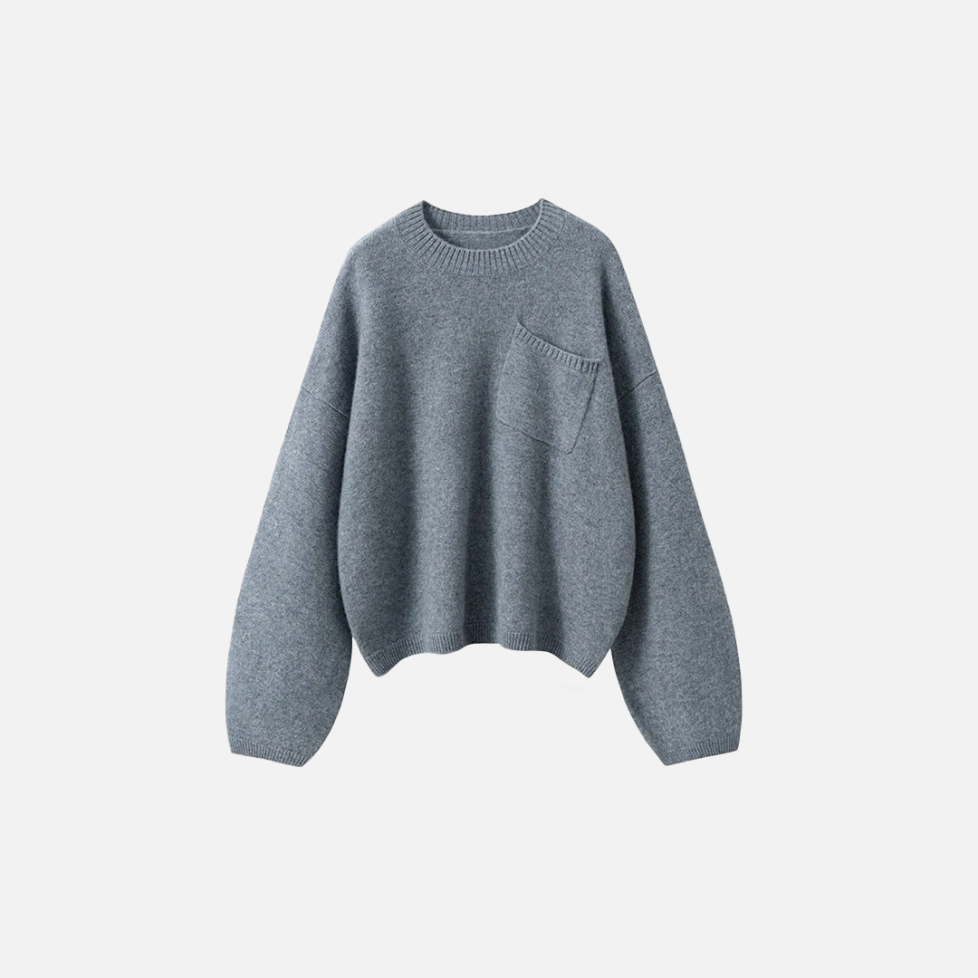 Luxury Cashmere Front Pocket Sweater