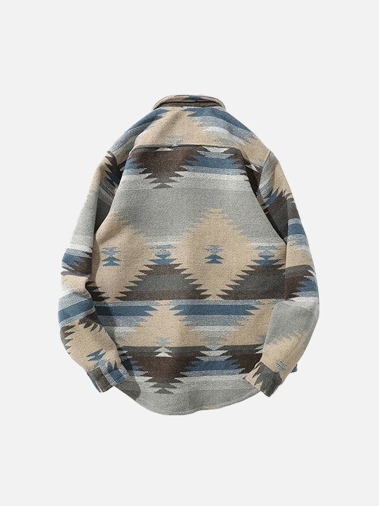 Geometric Striped Shirt