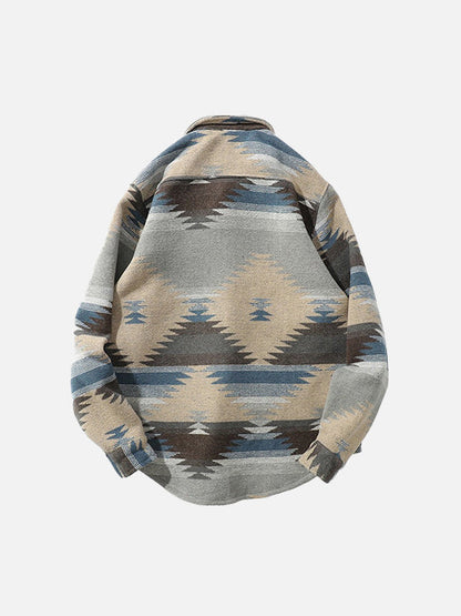 Geometric Striped Shirt