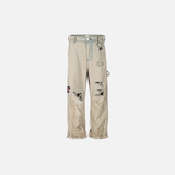 Streetwear Luxury Distressed Ripped Hole Straight Jeans
