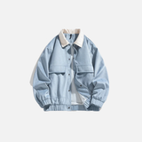 Thick Warm Winter Contrast Collar Utility Jacket