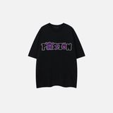 Y2K Embroidered Cartoon Short Sleeve Hip Hop T-Shirt