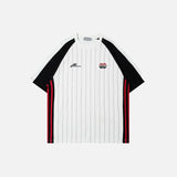 Striped Soccer Style T-shirt