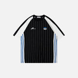 Striped Soccer Style T-shirt