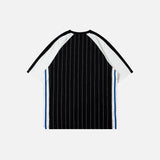 Striped Soccer Style T-shirt
