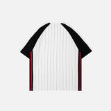 Striped Soccer Style T-shirt