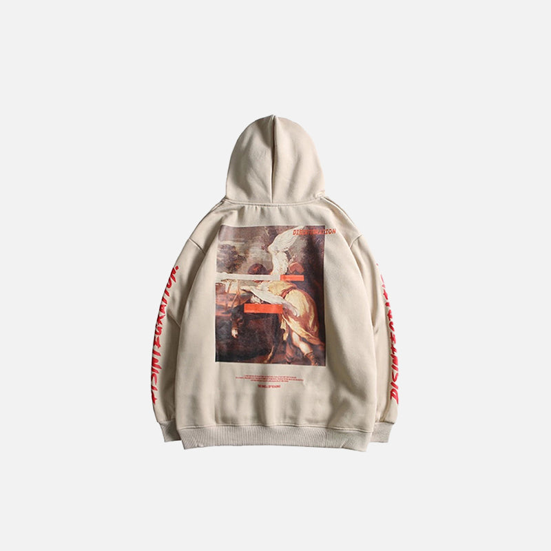 Angel Graphic Print Hoodie