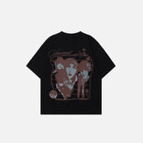 Stylish Portrait Print Summer T-Shirt