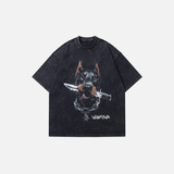 Oversized Vintage Dog Graphic T-Shirt