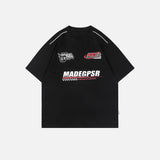 Oversized Sports O-neck T-shirt