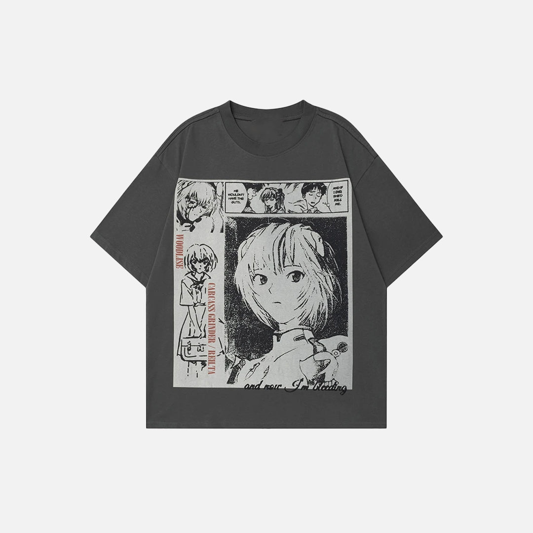 Oversized Retro Anime T-shirt