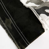 Rugged Camo Distressed Shorts