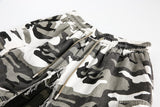 Rugged Camo Distressed Shorts