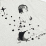 Anime Characters Printed Short Sleeve T-Shirt