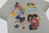 Vintage Gradient Print Short Sleeve T-Shirt