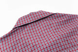 Cool Cartoon Embroidered Plaid Short-Sleeved Shirt