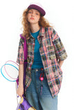 Retro American Plaid Summer Shirt