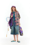 Retro American Plaid Summer Shirt