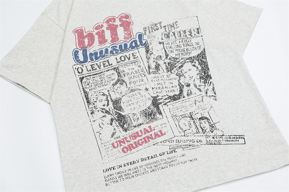 Vintage American Style Loose Fit T-Shirt