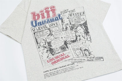 Vintage American Style Loose Fit T-Shirt
