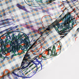 Plaid Graffiti Loose Punk Shorts