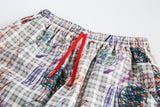 Plaid Graffiti Loose Punk Shorts