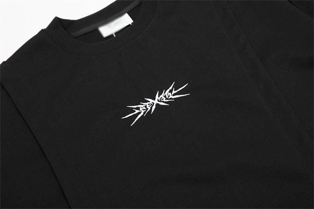 Casual Round Neck Stitched T-Shirt