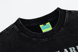 American Style Contrast Letter Print T-Shirt