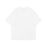 American Flag Dog Print Round T-Shirt