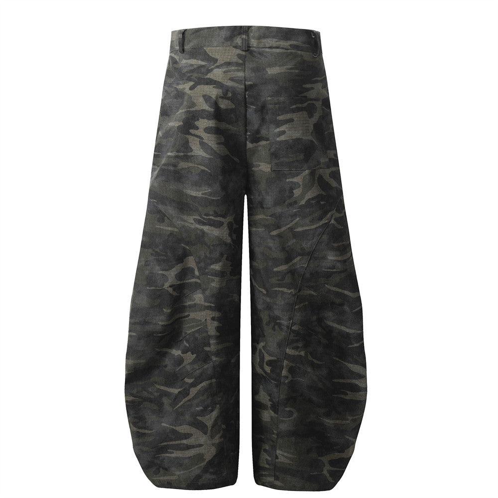 Retro Camouflage Machete Casual Pants