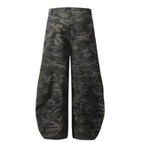Retro Camouflage Machete Casual Pants