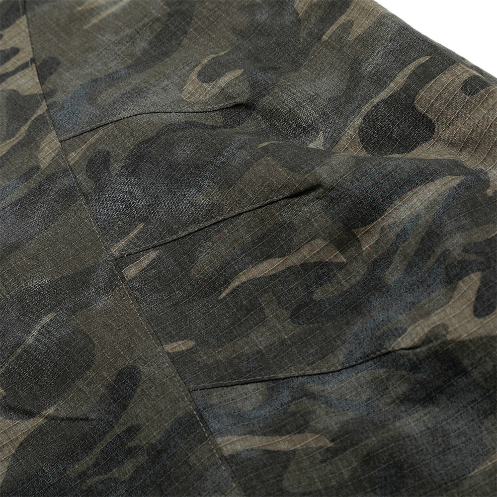 Retro Camouflage Machete Casual Pants