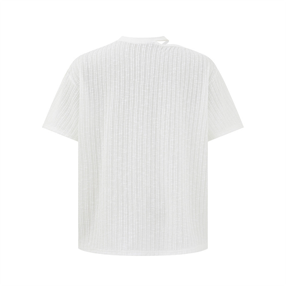 Butterfly Print Casual Round Neck T-Shirt