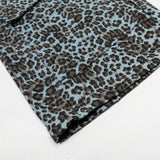 Leopard Print Wide Leg Cargo Pants