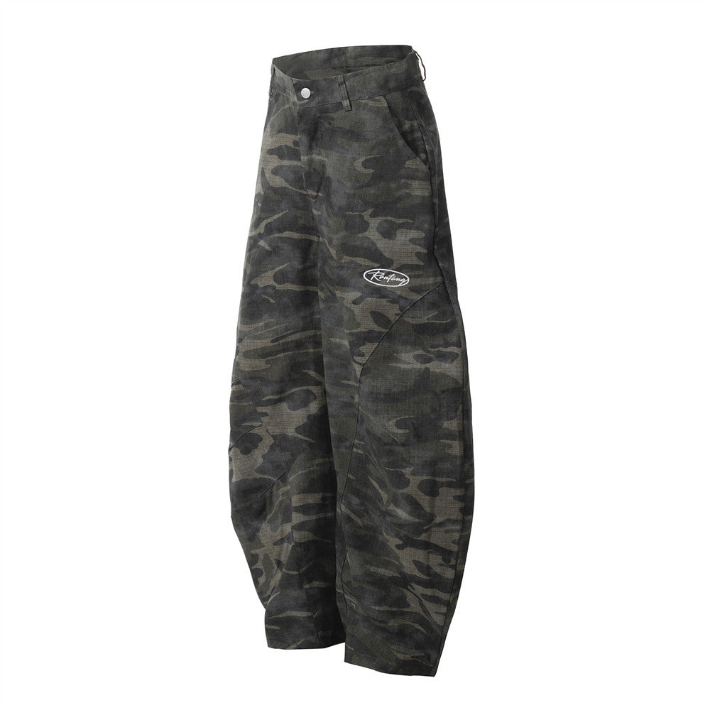 Retro Camouflage Machete Casual Pants