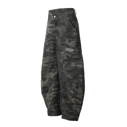 Retro Camouflage Machete Casual Pants