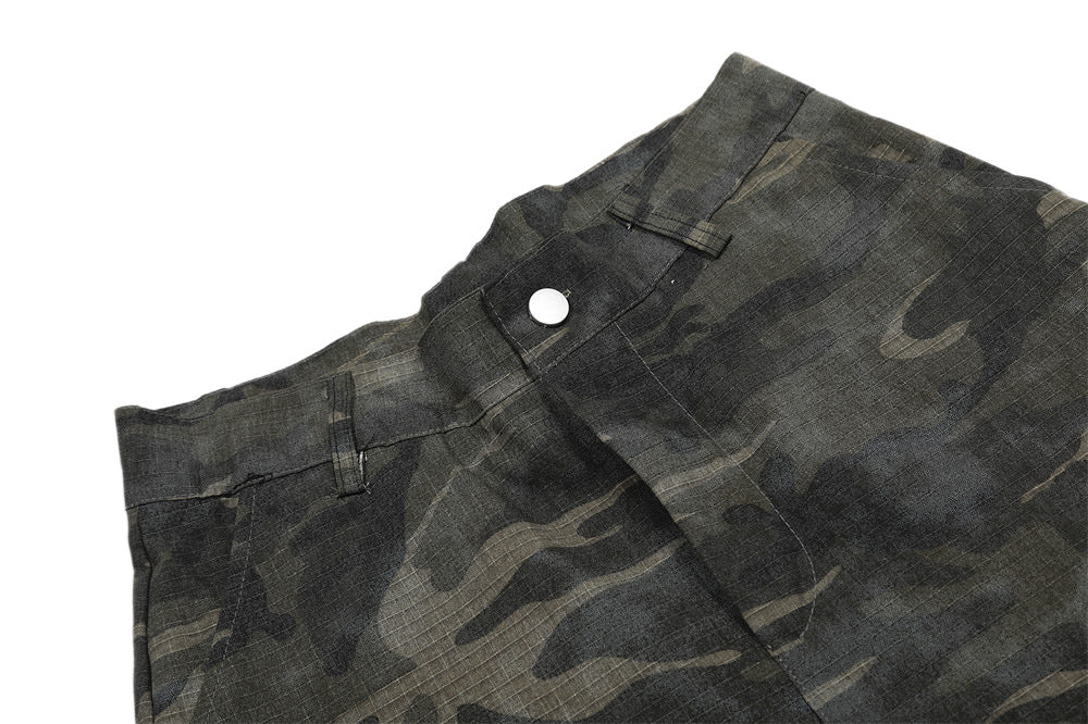 Retro Camouflage Machete Casual Pants